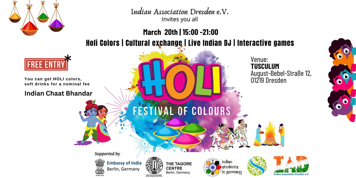 Holi 2025 - Festival of Colors (Entry Free)