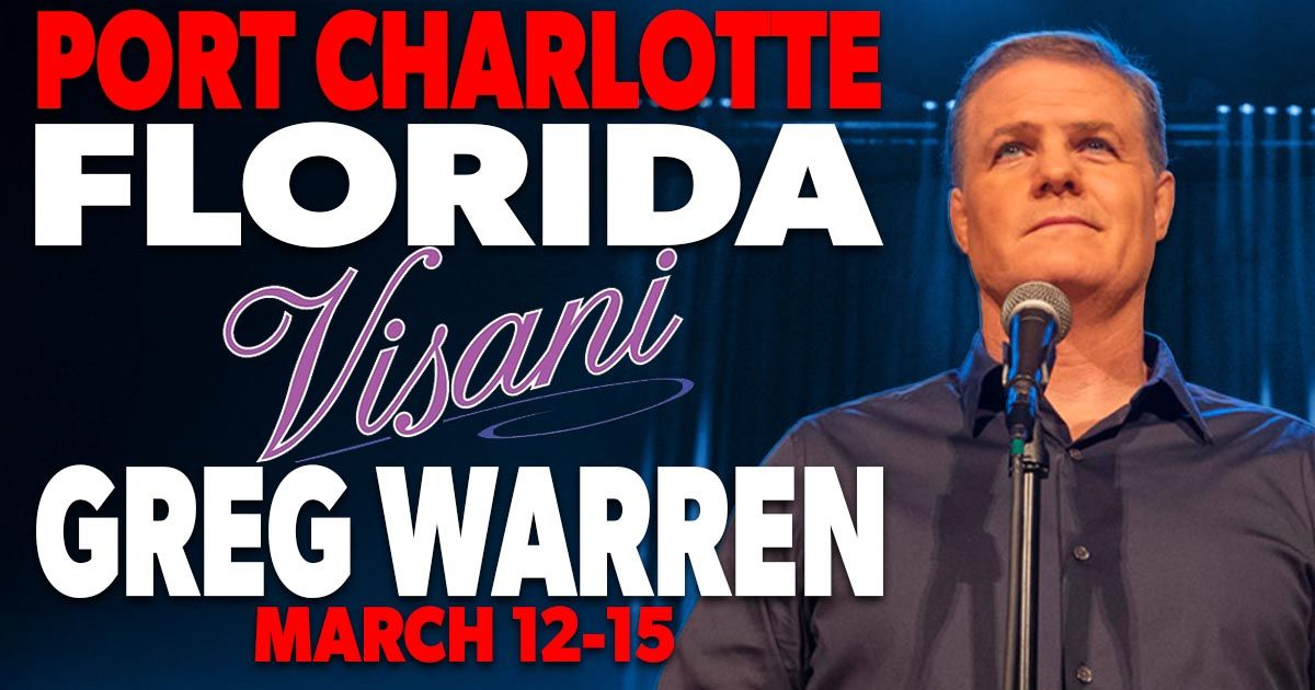 Greg Warren in Port Charlotte, Florida - Visani Comedy Theater