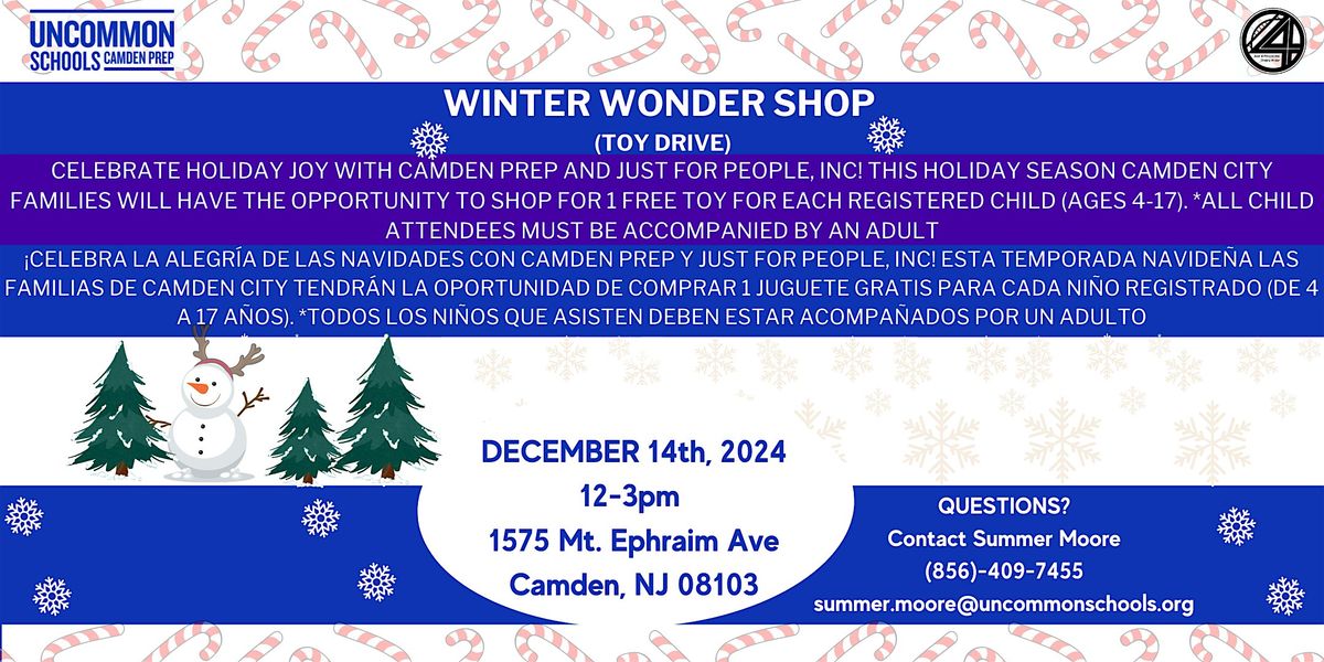 4th Annual Camden Prep Winter Wonder Shop