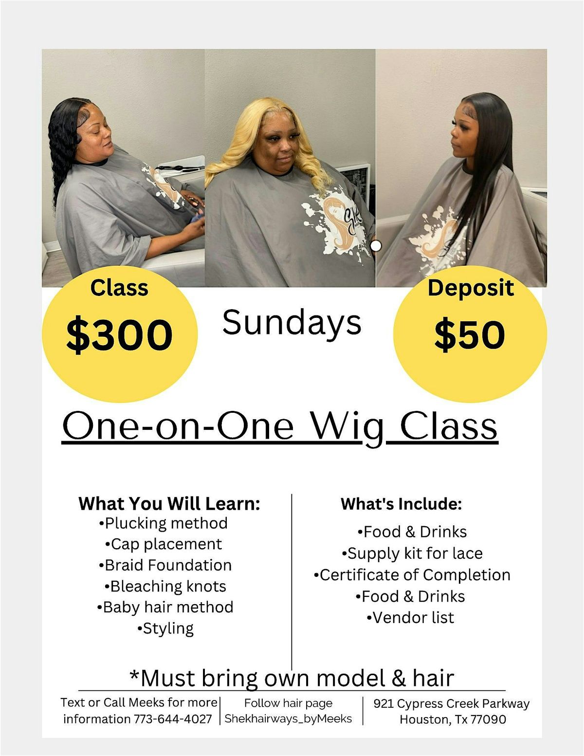 SLAY THAT LACE WIG CLASS
