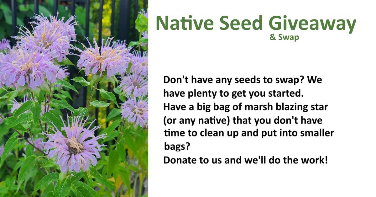 Native Plant Seed Swap & Giveaway