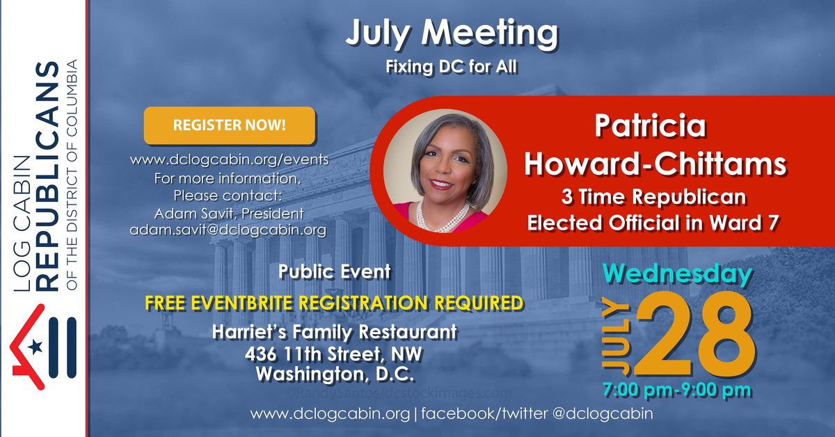 July Happy Hour featuring Patricia Howard-Chittams