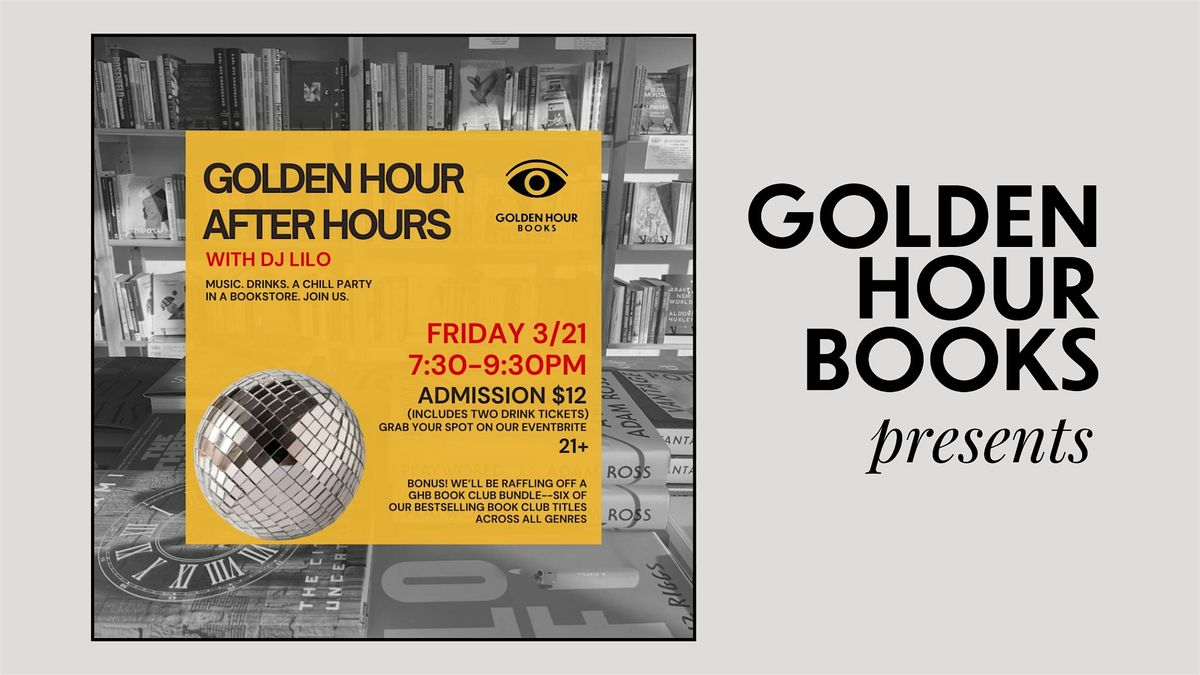 Music. Drinks. A chill party in a bookstore. Join us!