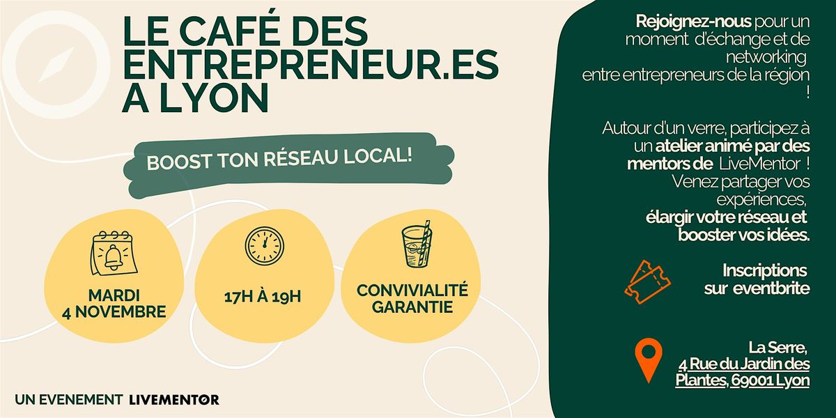 Le caf\u00e9 des entrepreneur.es \u00e0 Lyon