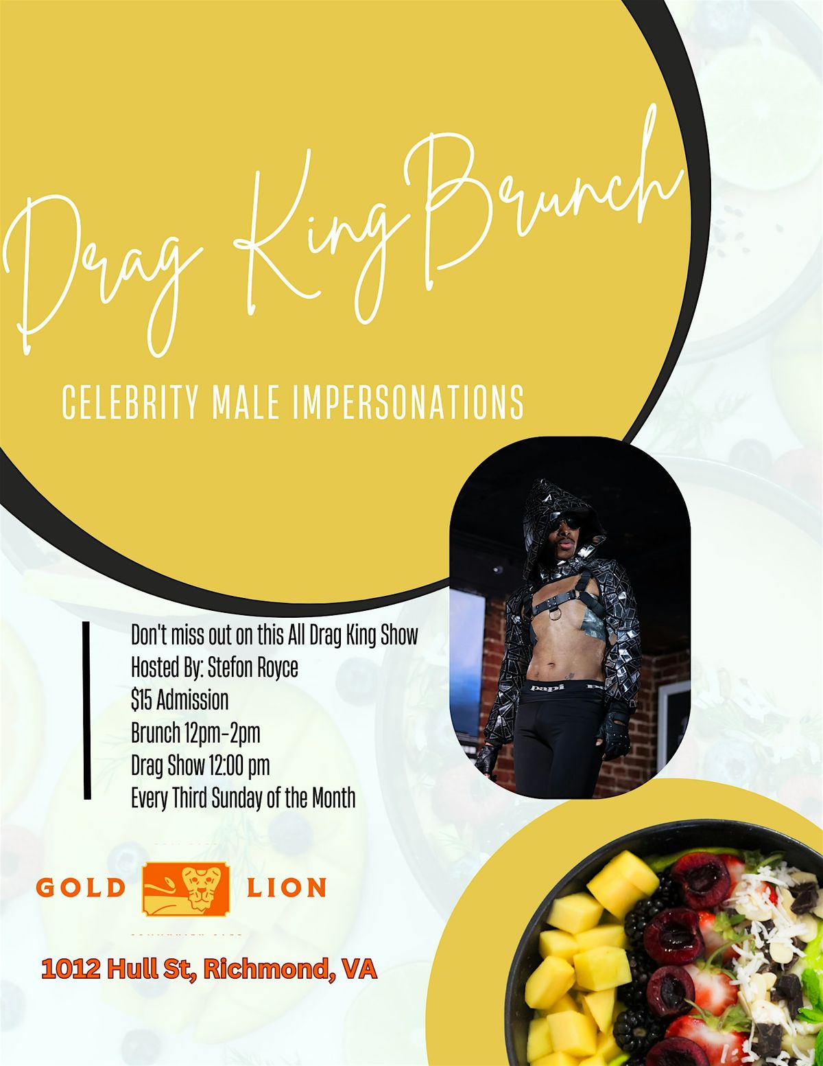 Celebrity Impersonations Drag King Brunch