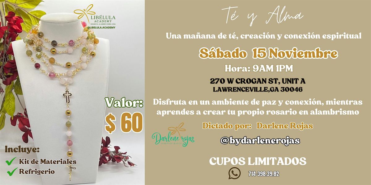 Workshop \u201cT\u00e9 y Alma\u201d \u2013 Crea tu Rosario Maxi en Alambrismo