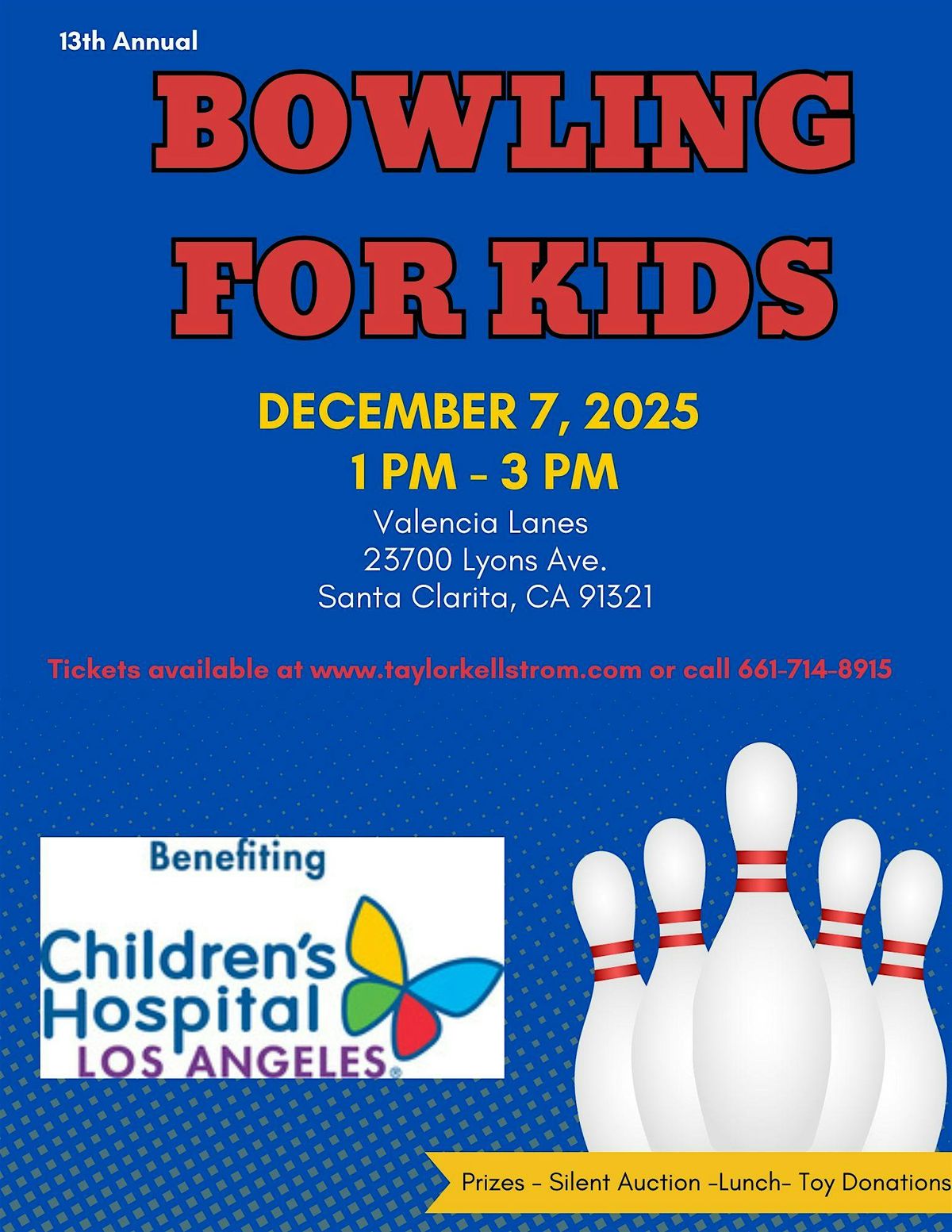 13th Annual "Bowling for Kids"