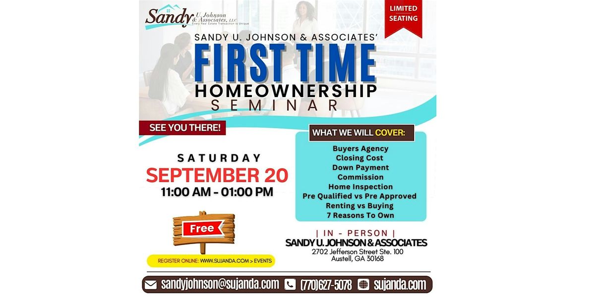 First Time Homeownership Seminar - September 2025