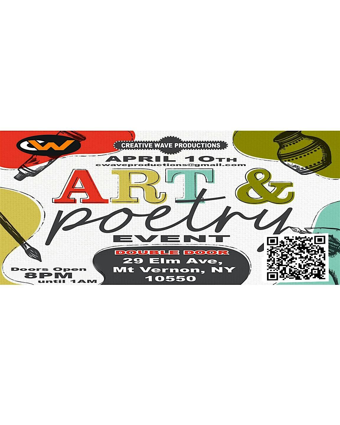 Creative Wave Productions Presents: An Evening of Art & Poetry