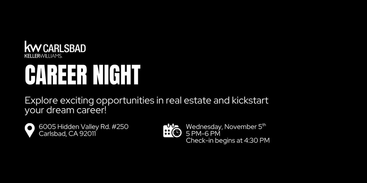 Keller Williams Carlsbad Career Night