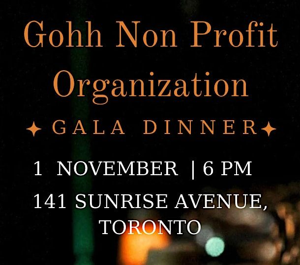 Gohh Non-Profit Organization Annual Gala