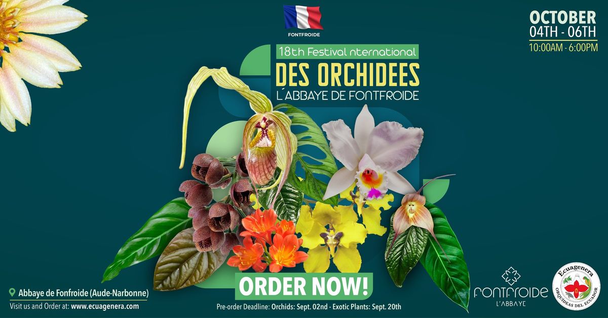 Ecuagenera will participate in 18th Festival International Des Orchid\u00e9es L\u00b4Abbaye de Fontfroide