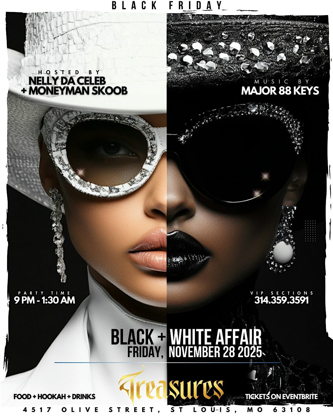 BLACK + WHITE AFFAIR @ TREASURES ON BLACK FRIDAY