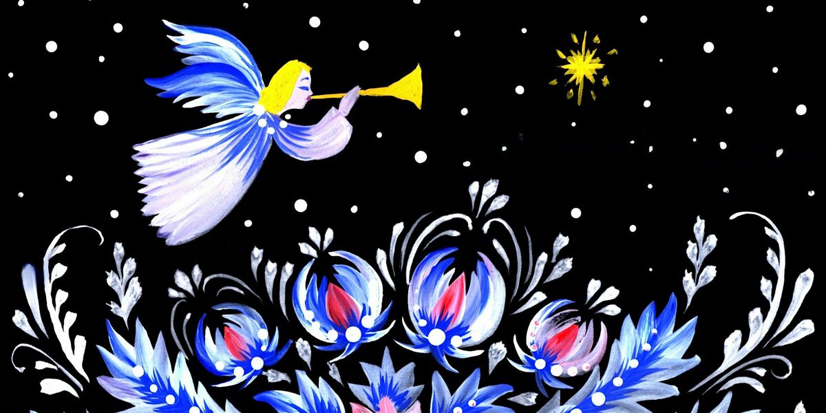 Ukrainian Folk Art - 'Petrykivka' Painting