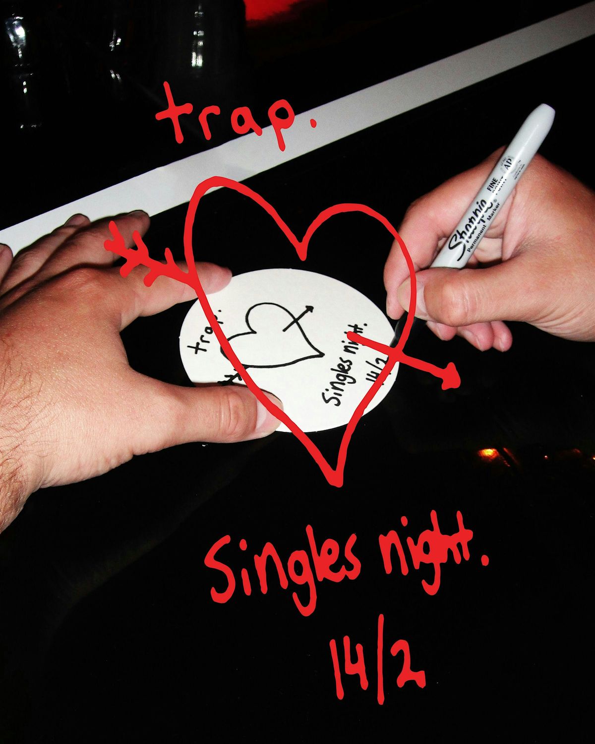 Singles Night at trap. Cocktail Bar \u2764\ufe0f