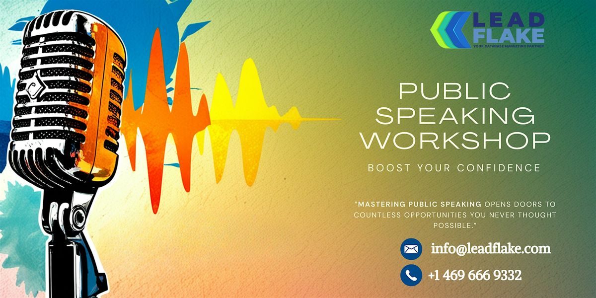 Public Speaking Skills 1 Day Workshop in Strasbourg