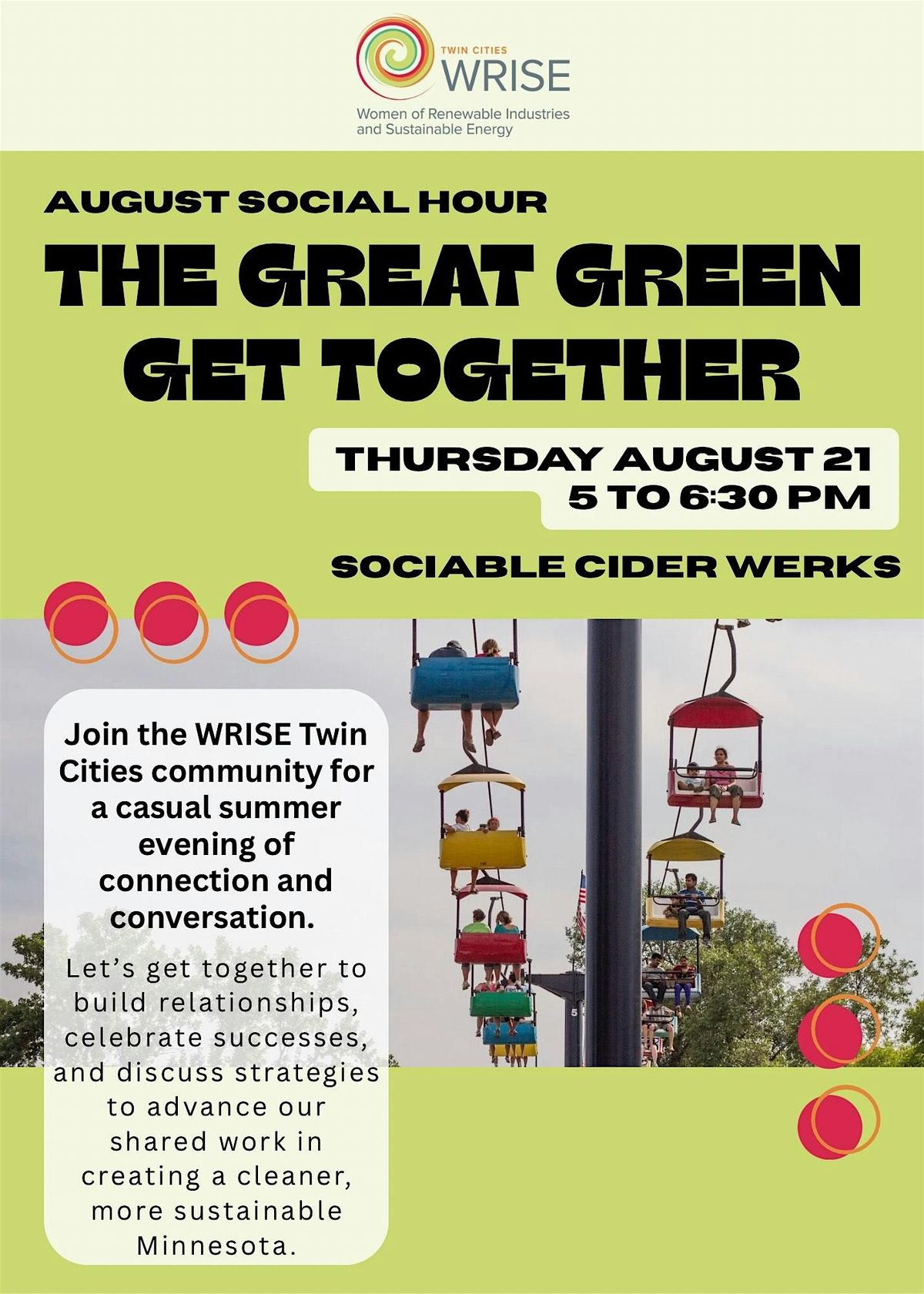 WRISE Twin Cities August Social Hour