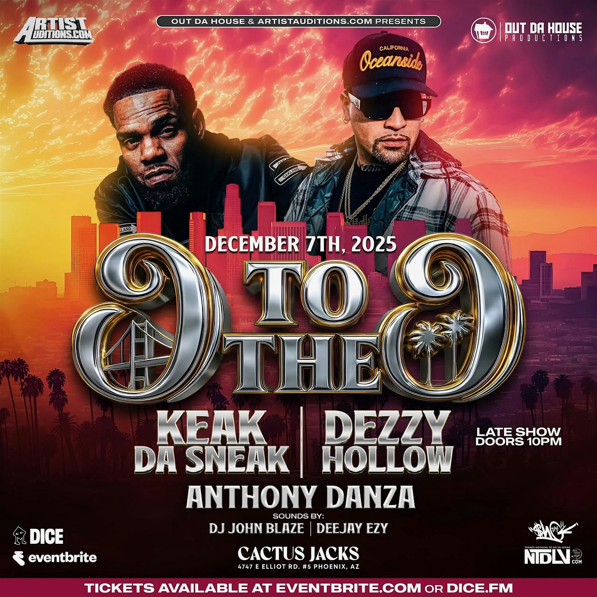 KEAK DA SNEAK & DEZZY HOLLOW Live at CACTUS JACK in ARIZONA