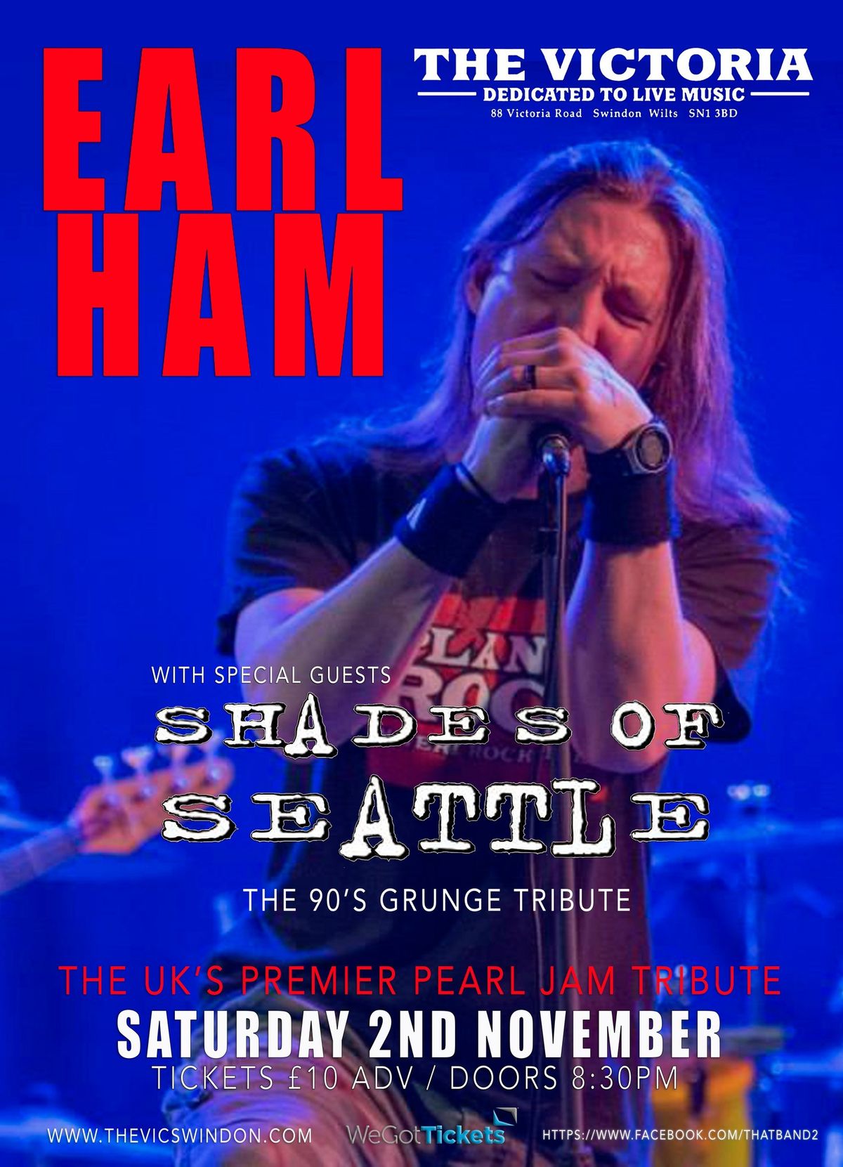 EARL HAM (Pearl Jam Tribute) with SHADES OF SEATTLE - live at The Vic