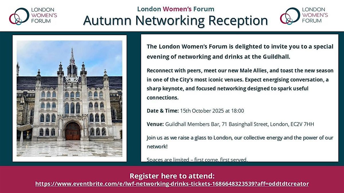 LWF Networking Drinks - Guildhall