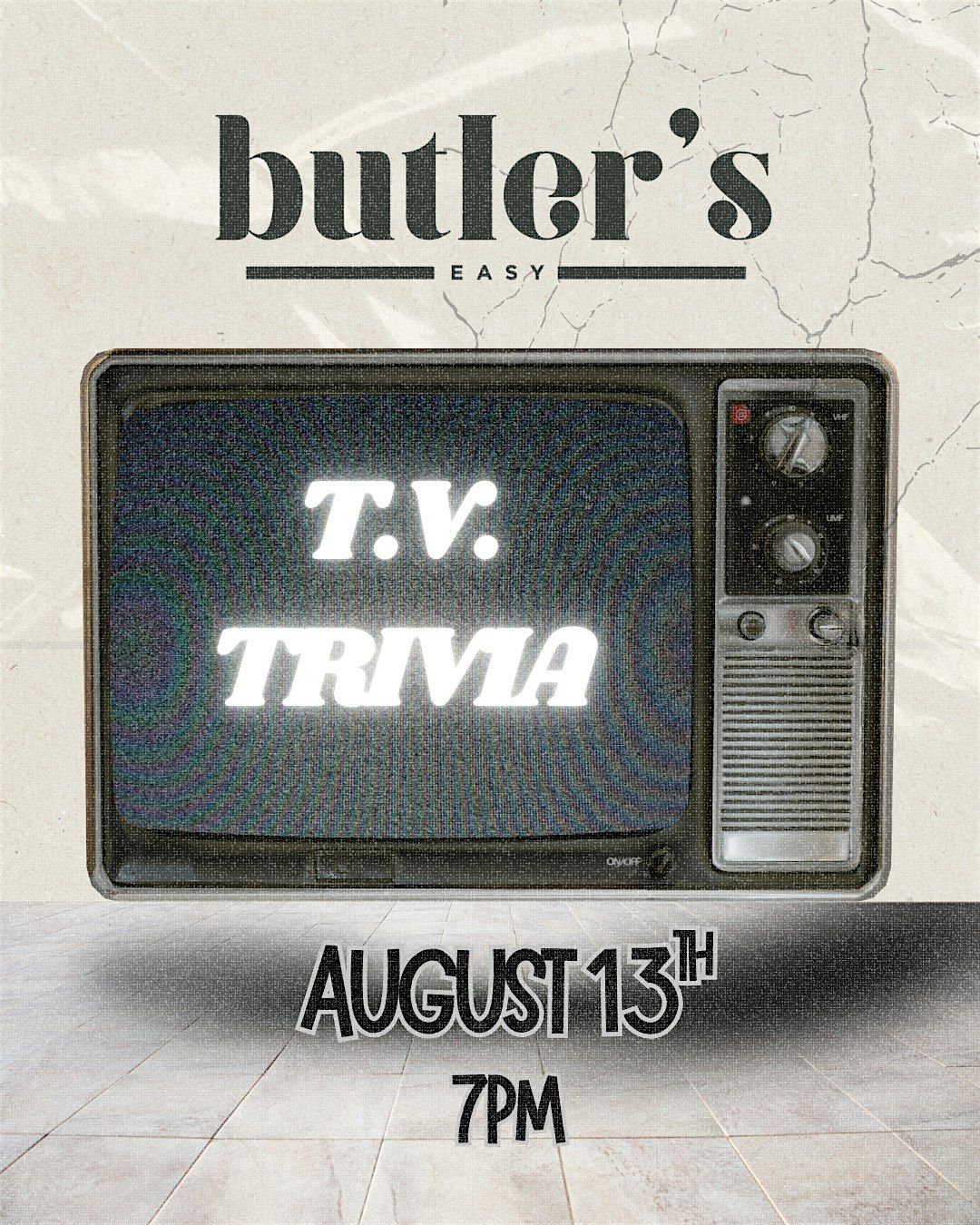 T.V. Trivia at Butler's Easy