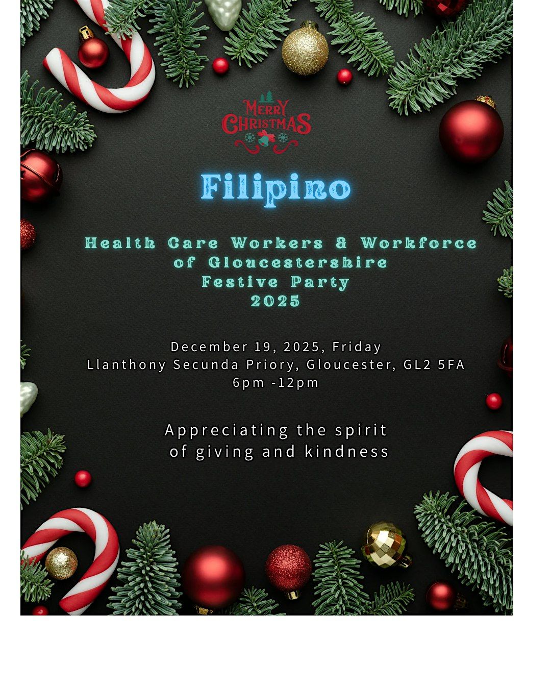 Filipino Health Care Workers & Workforce of Gloucestershire Party 2025