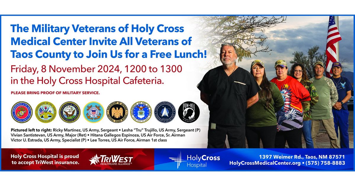 Veterans Lunch at Holy Cross Hospital