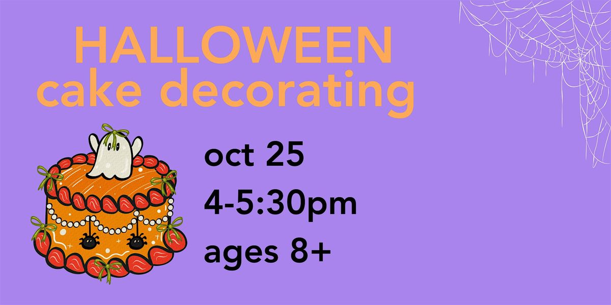 Halloween Cake Decorating Workshop (for kids)