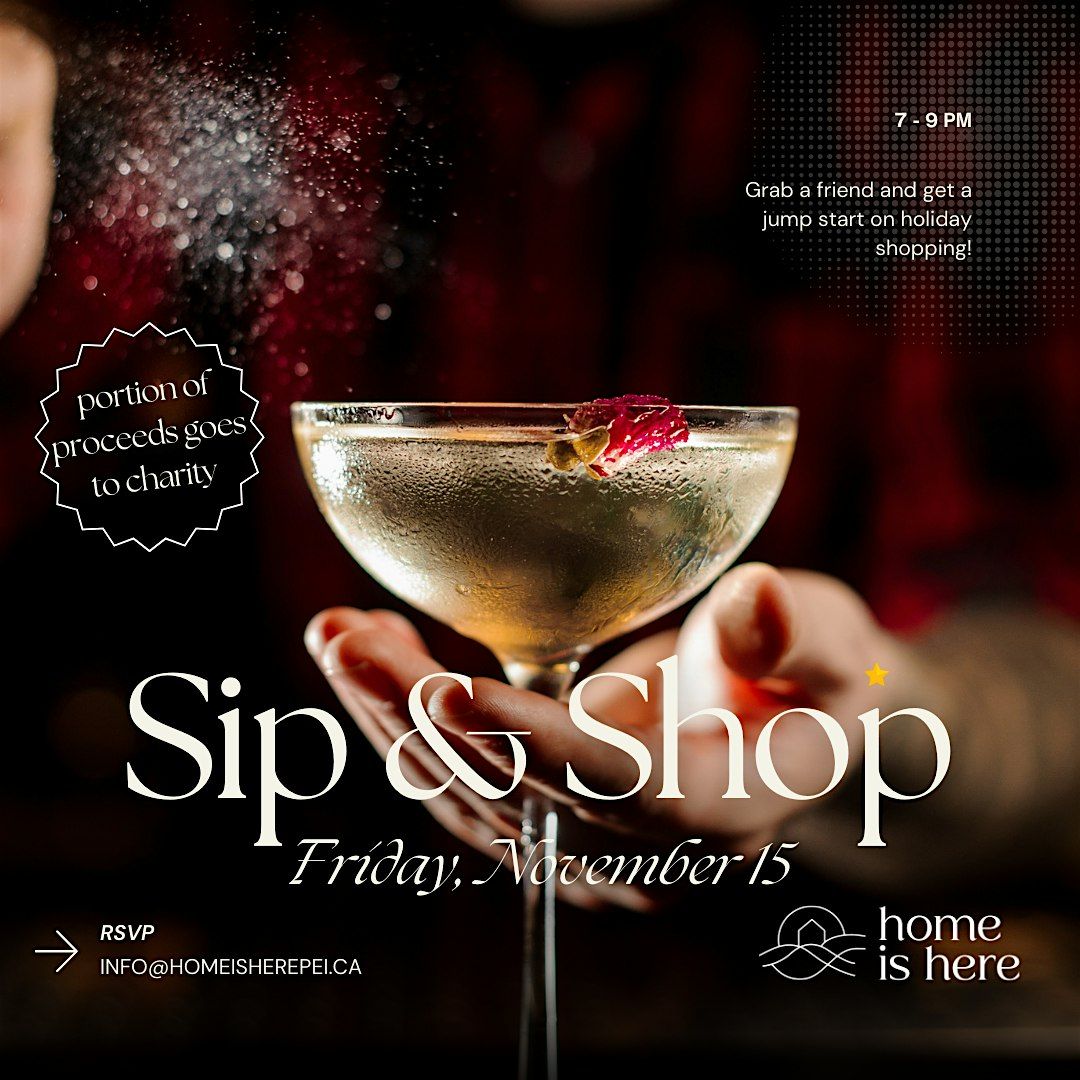 Sip and Shop at Home is Here