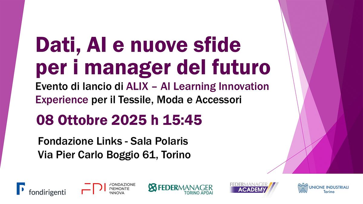 Dati, AI e nuove sfide per i manager del futuro