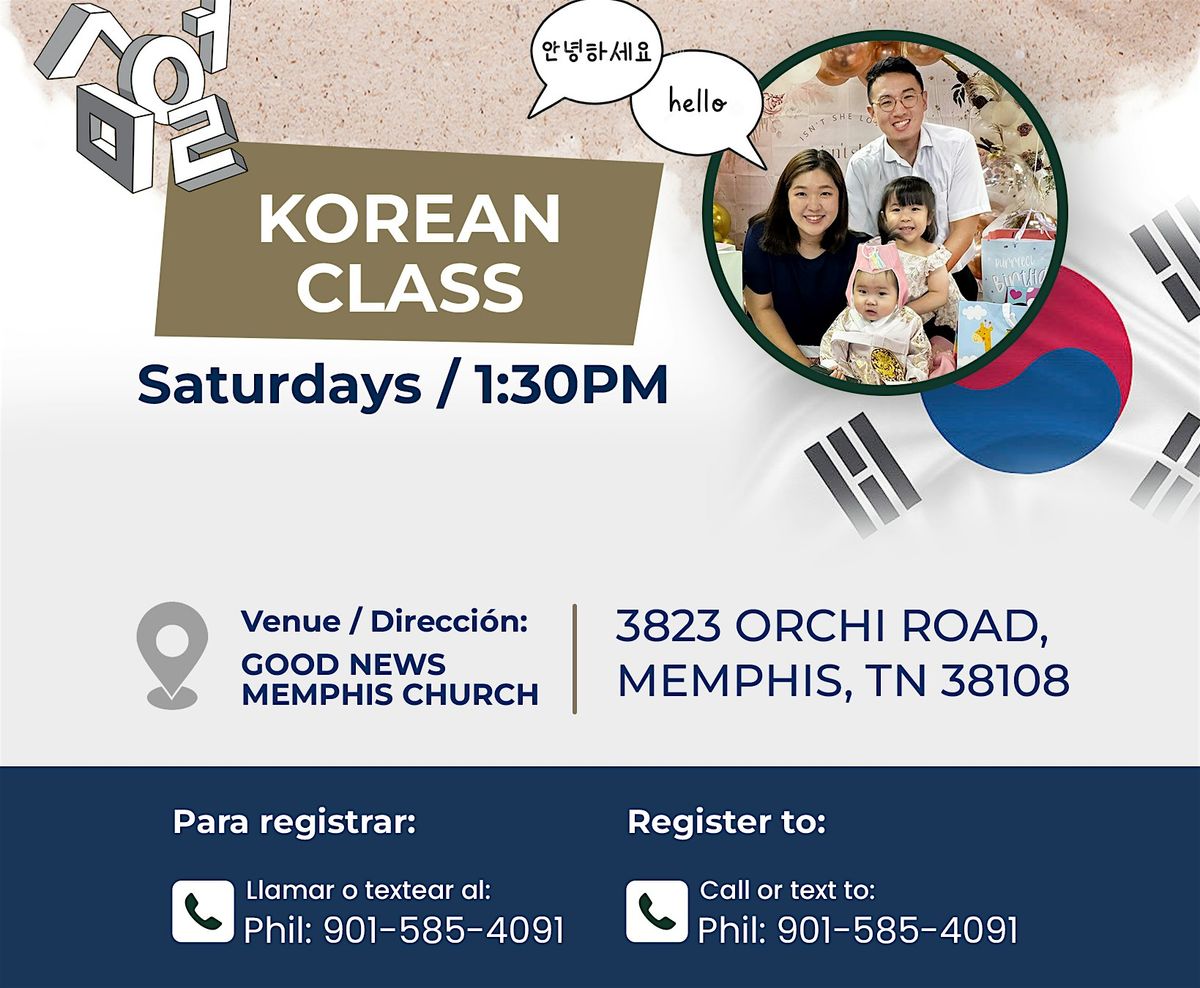Free Korean Language Classes in Memphis