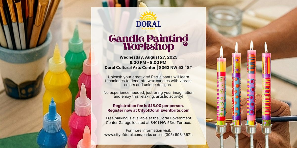Candle Painting Workshop