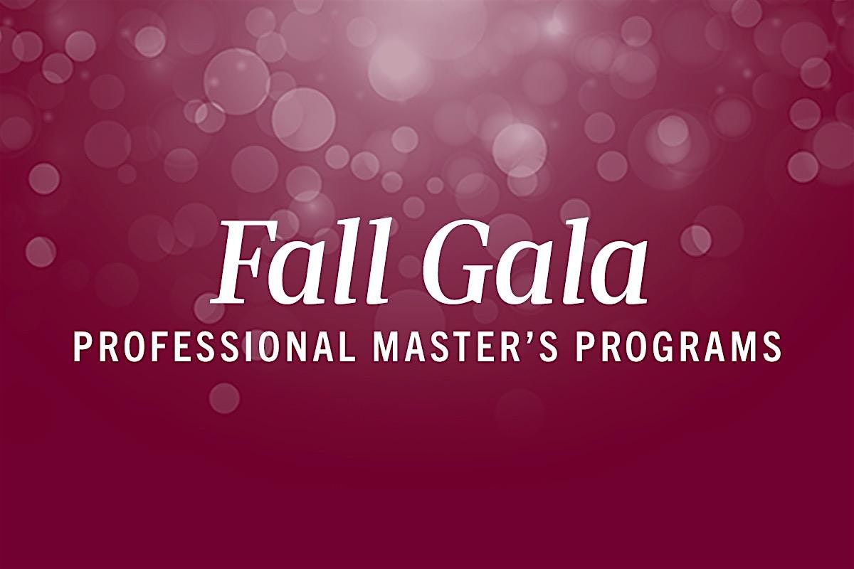 Stu Clark Graduate School Professional Programs Fall Gala