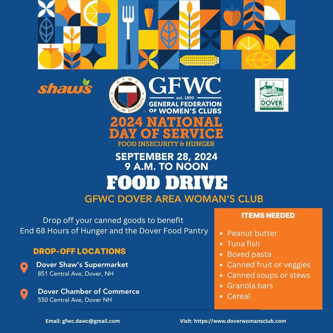 GFWC Dover Woman's Club National Day of Service Food Drive