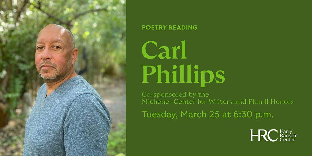 Poetry Reading with Carl Phillips