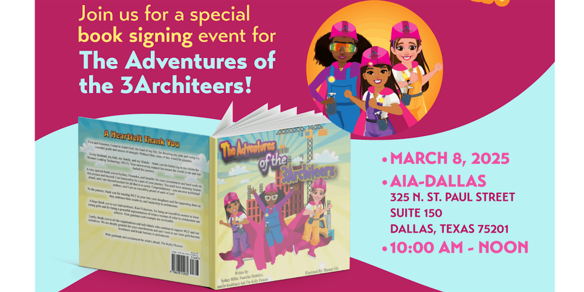 "Building Dreams: A Book Signing Adventure with The 3 Architeers!"