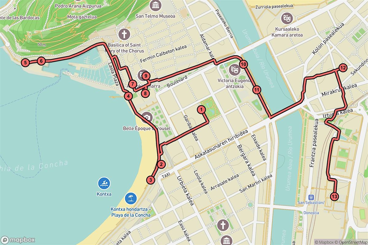 San Sebasti\u00e1n Audio Tour: Seaside Legends & Regal Landmarks Explored