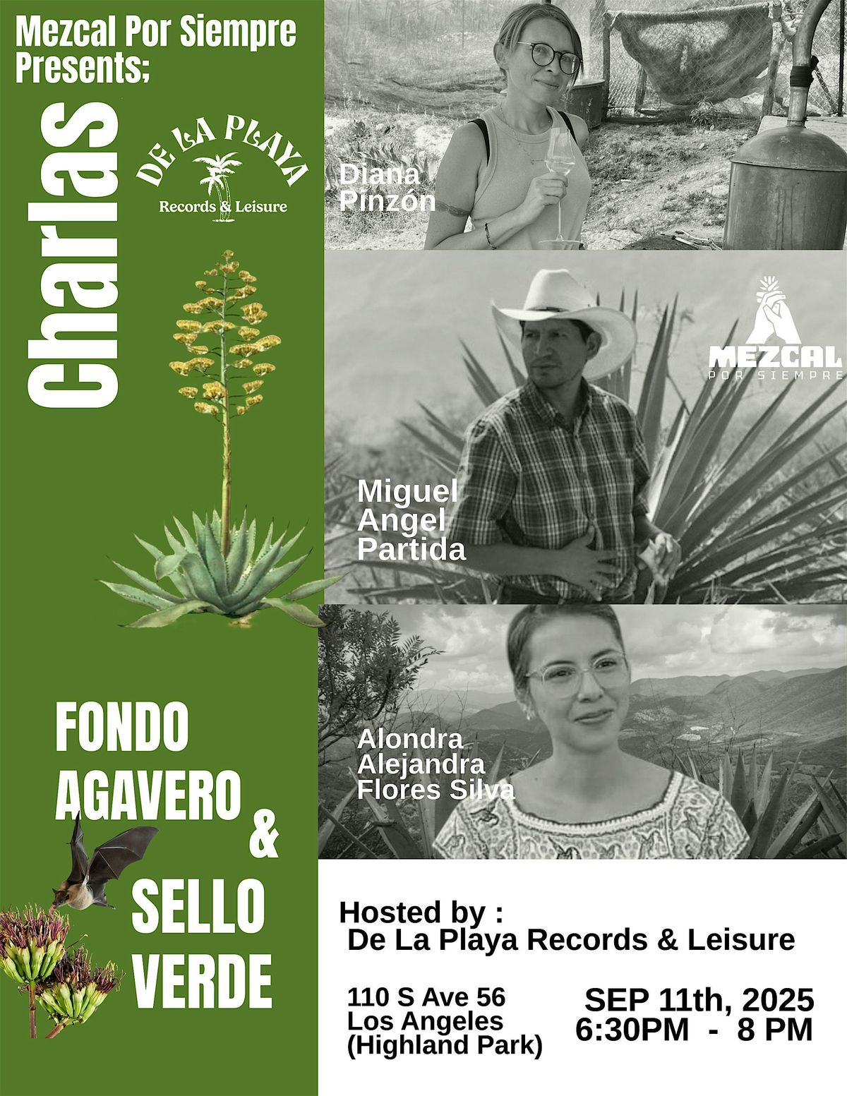Mezcal Por Siempre Presents: Charlas at De La Playa Records