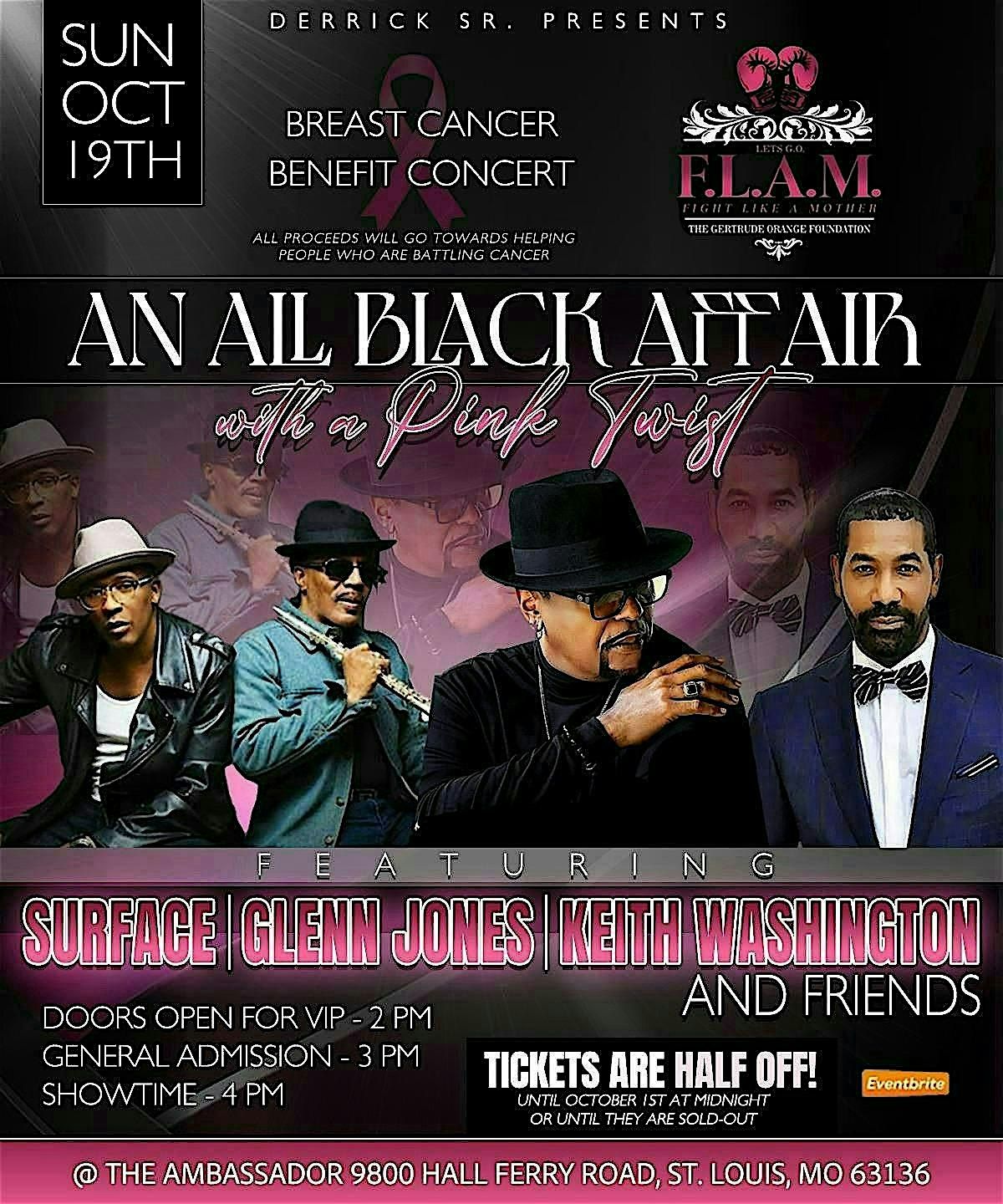An Black Affair with a Pink Twist The F.L.A.M Breast Cancer Benefit Concert