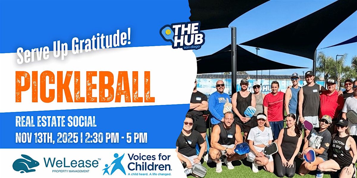 Serve Up Gratitude! Pickleball & Real Estate Social