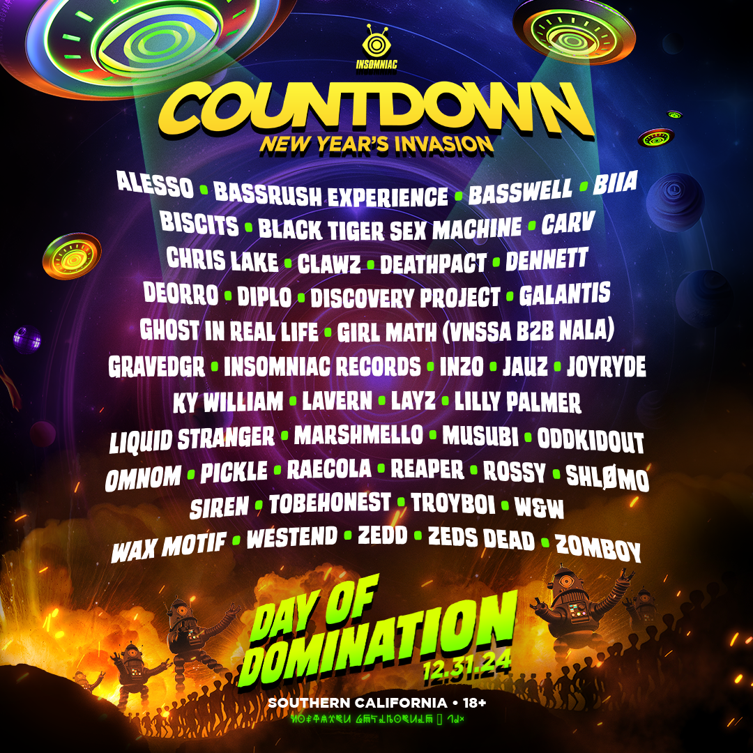 Countdown New Year's Invasion (18+) with Diplo, Black Tiger Sex Machine, Marshmello and more!