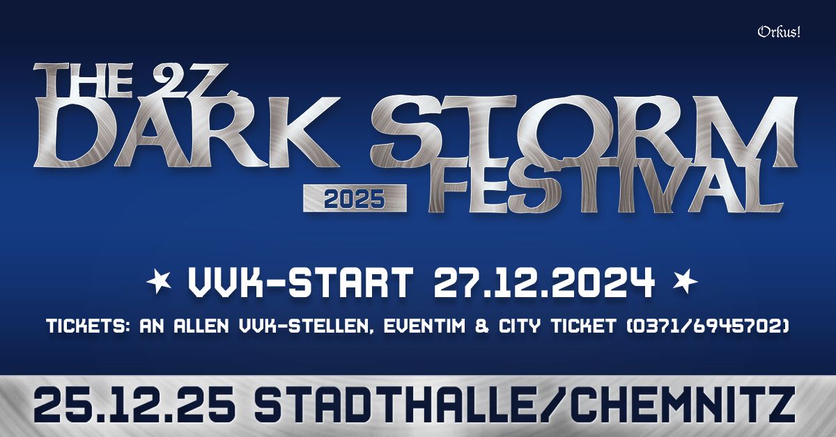 27. DARK STORM FESTIVAL 2025