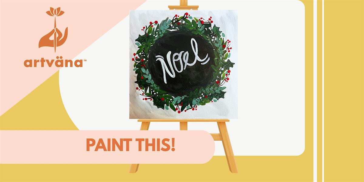 Artvana Holiday Paint & Sip Class at The Bus Stop Olympia December 2025