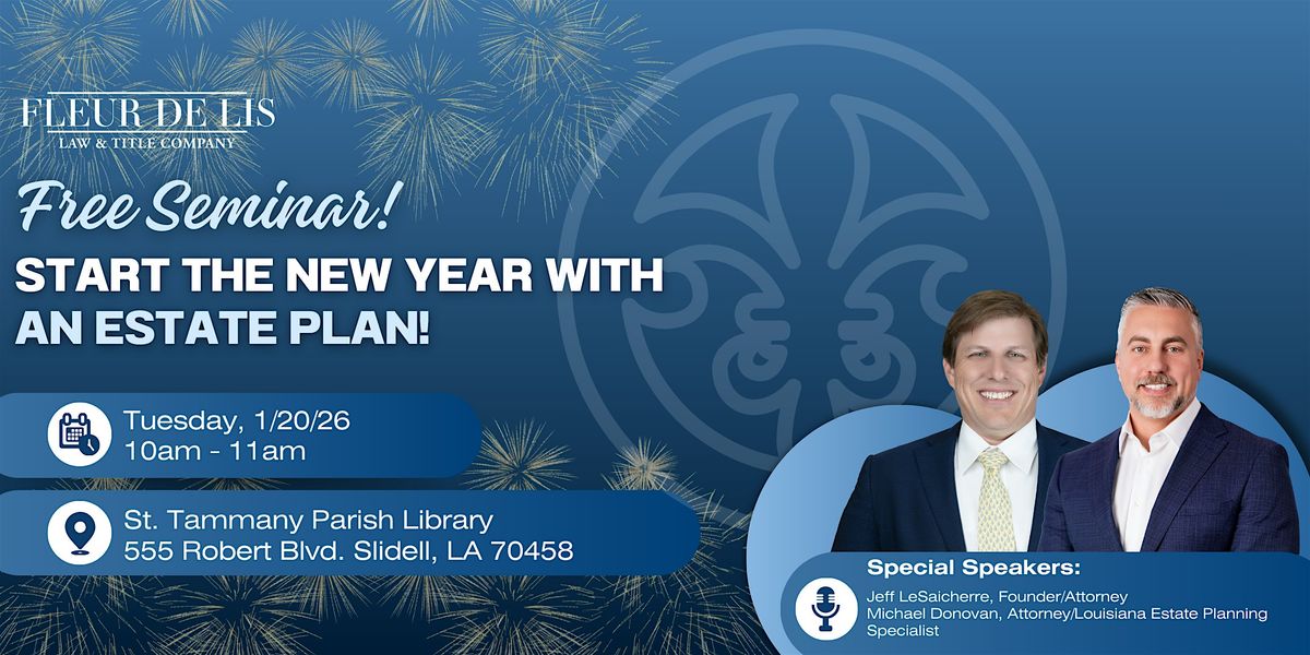 Start the New Year with Clarity: Free Estate Planning Seminar