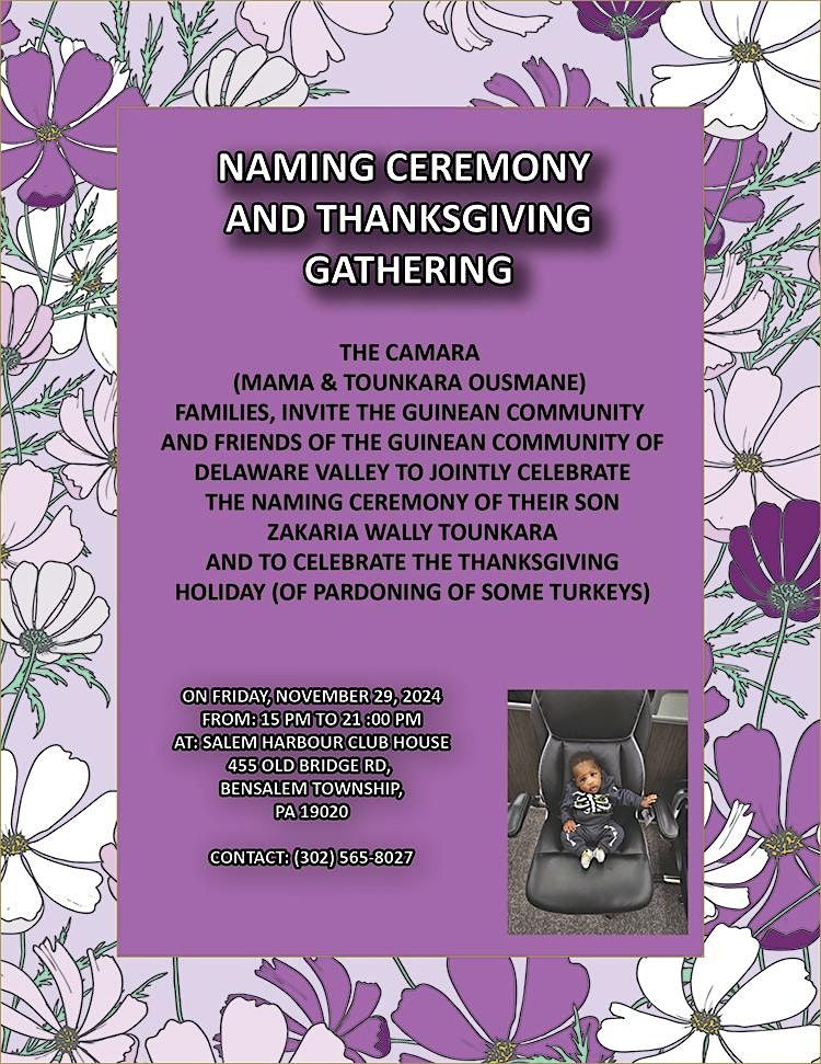 Child Naming Ceremony & Guinean Community Thanksgiving Celebration