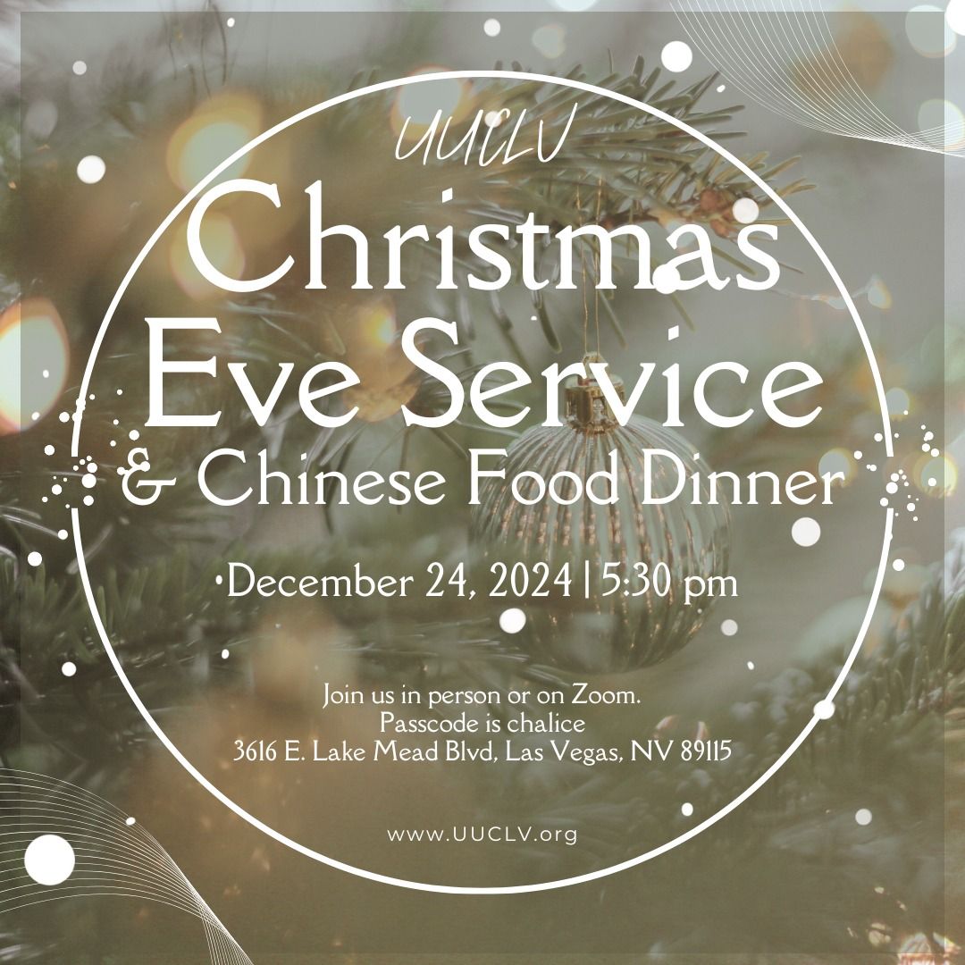 UUCLV Christmas Eve Service & Dinner 12\/15\/2024