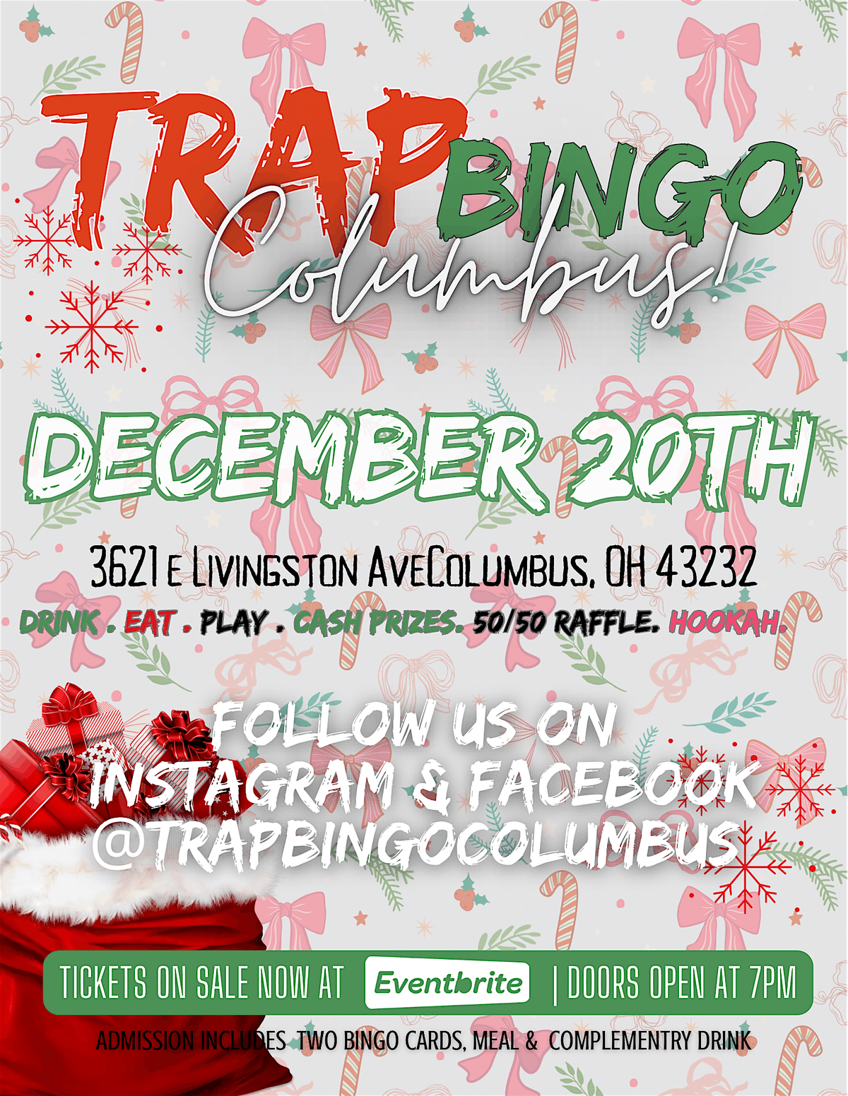 Trap Bingo Columbus! Christmas Party