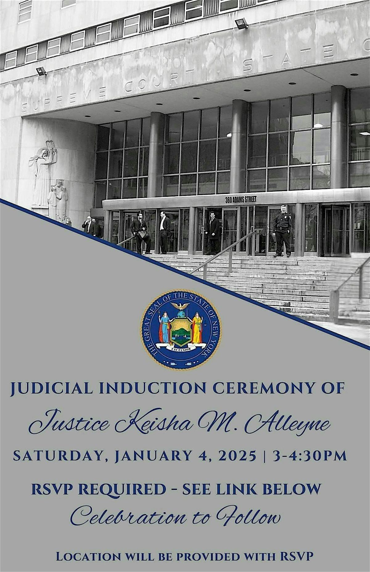 INDUCTION CEREMONY FOR  KEISHA ALLEYNE SUPREME COURT JUSTICE