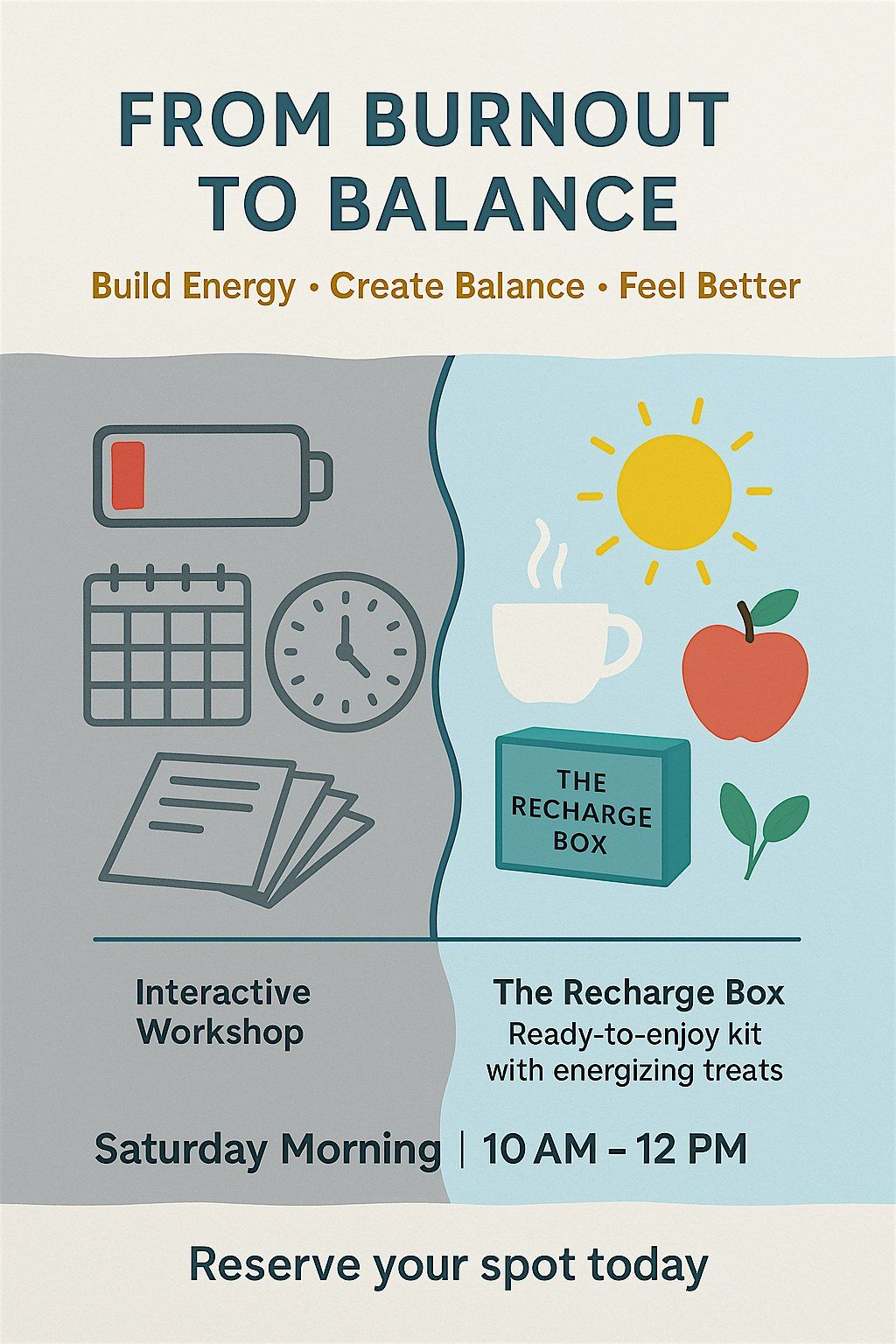 From Burnout to Balance - Simple steps to take back your energy and time!