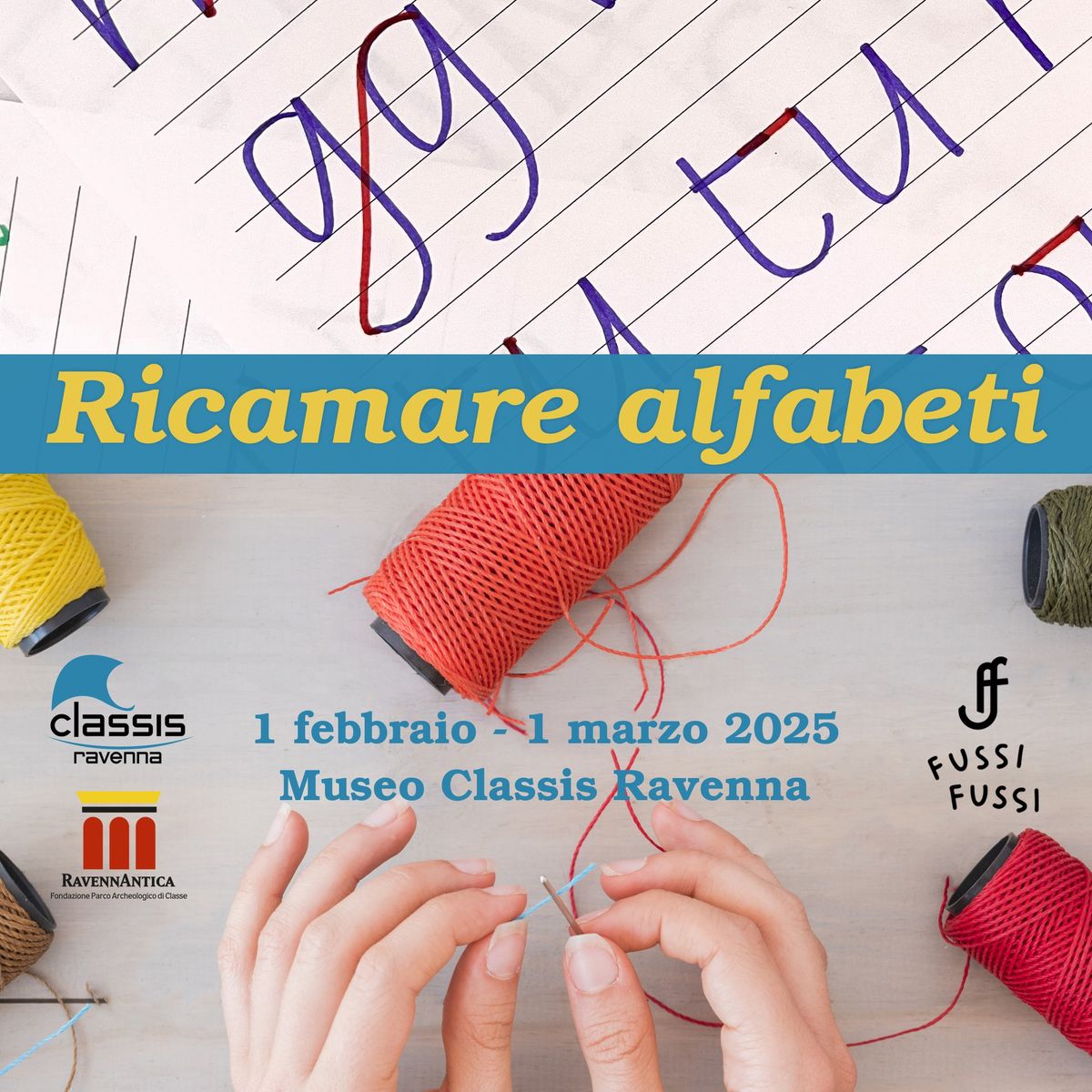 Ricamare Alfabeti al Museo Classis